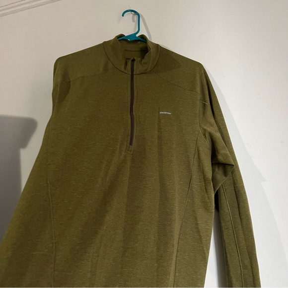 PATAGONIA Men's Capilene 3 Midweight Zip-Neck, Tuscan Olive - Large - Picture 2 of 10